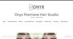 Desktop Screenshot of onyxhairstudio.com